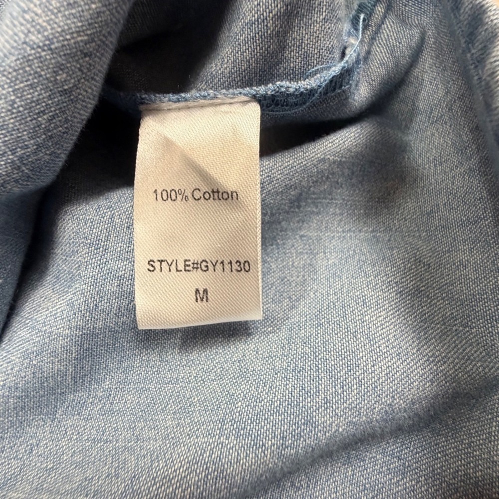 DO+BE Blue Strapless Ruffle Denim Mini Dress - Picture 5 of 10